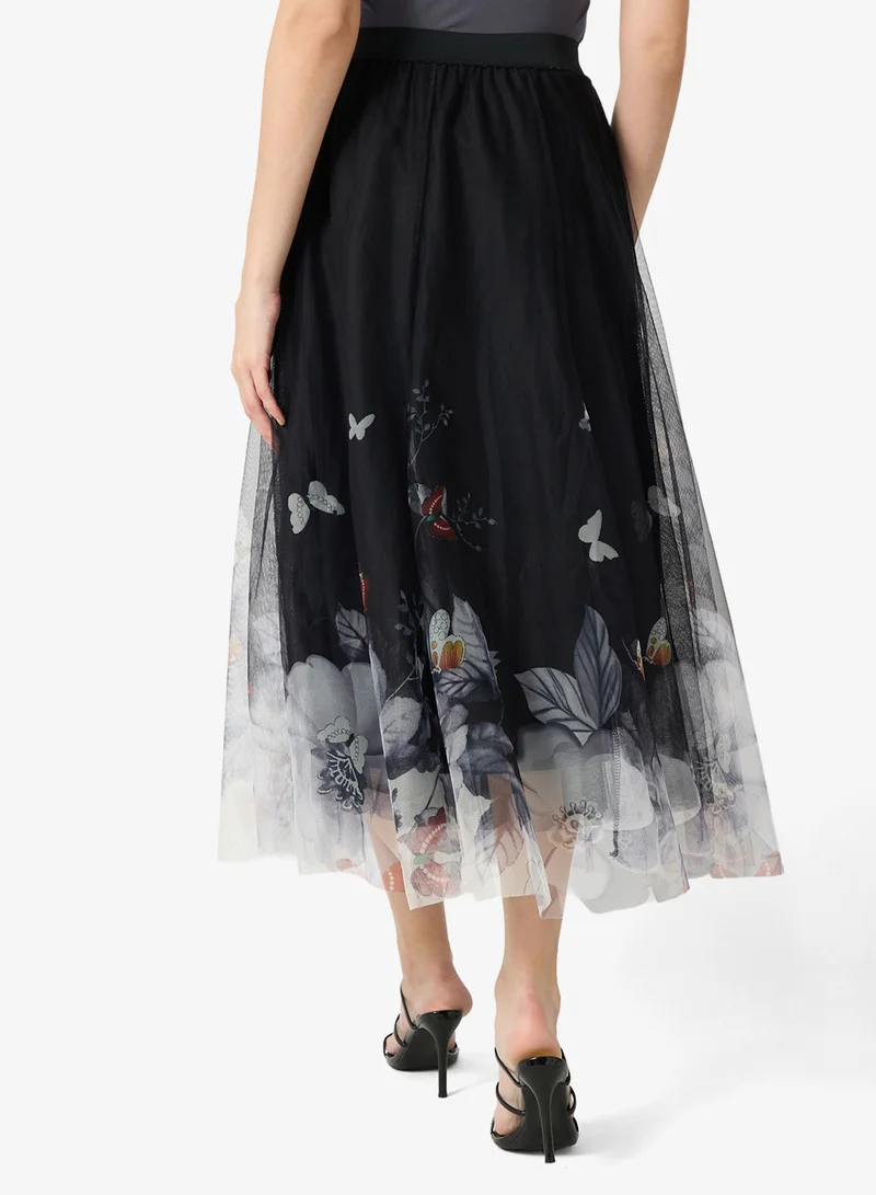 Ella  Floral Print Skirt for Women | Best Price UAE